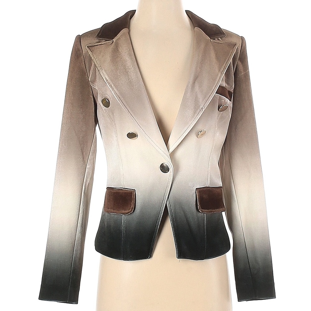 Size 4 blazer, velvet brown ombré